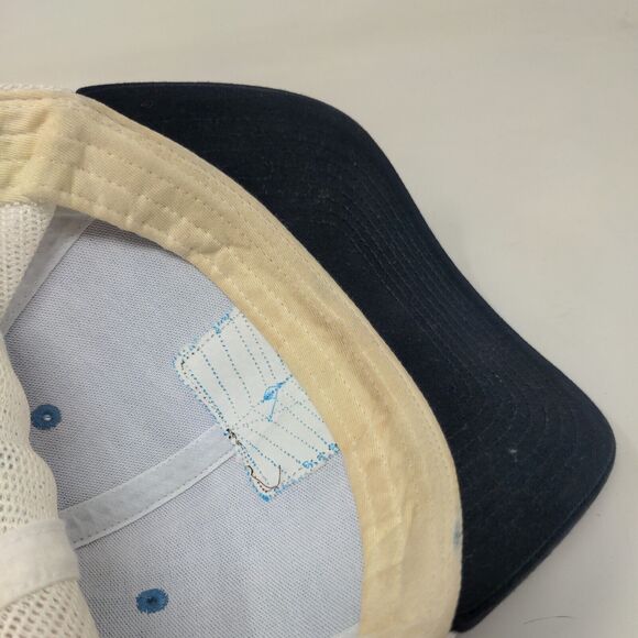 Three Pines Snapback Mesh Back Trucker Hat Multi One Size Leather Patch - Picture 7 of 9